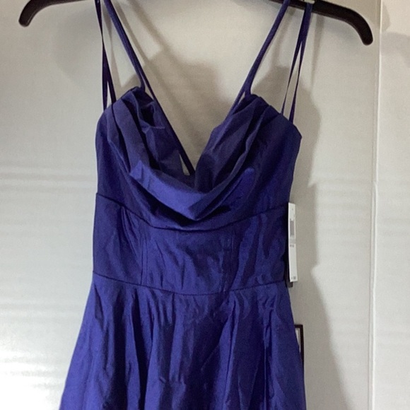 CITY STUDIOS
Juniors' Draped Sleeveless Satin Fit & Flare Dress - Picture 5 of 9